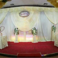 white wedding backdrop wedding curtain 3m10ft6m20ft party decoration