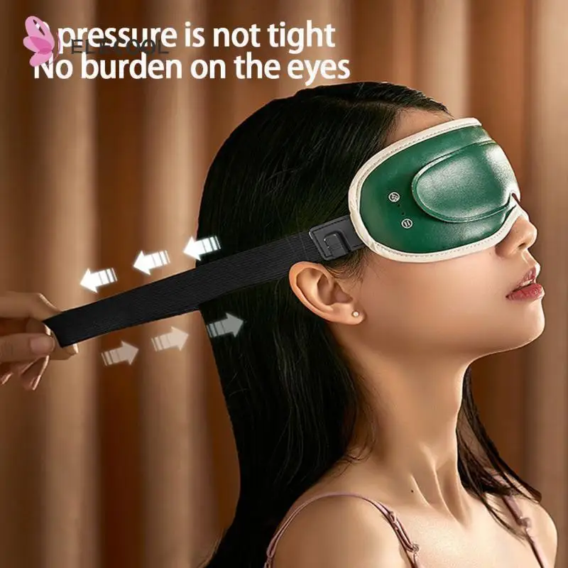 

Вибрирующий массажер для глаз, Электрический массажер для облегчения усталости глаз, горячий компрессионный терапевтический массажер, музыкальная маска для глаз для сна