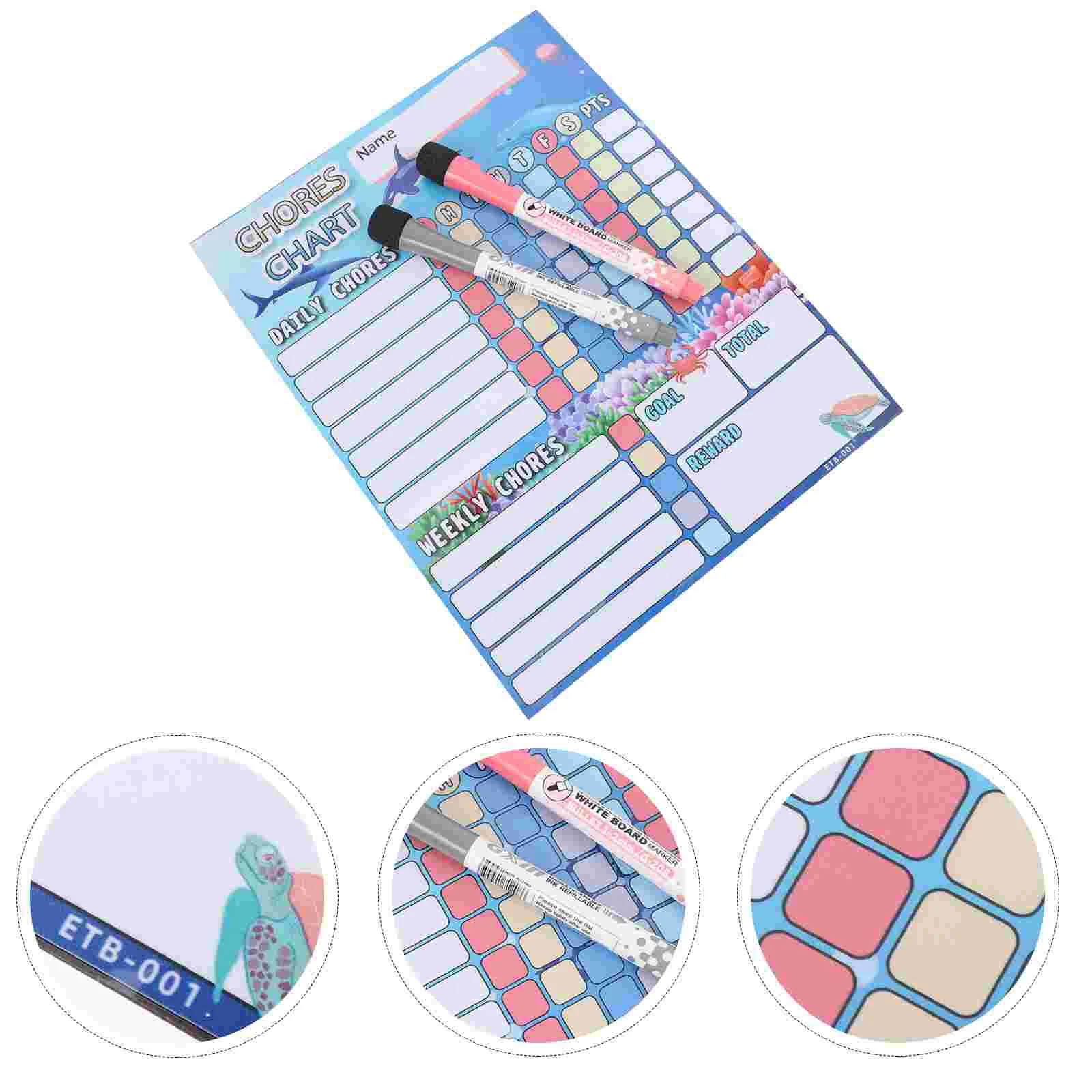 

Household Chores Fridge Magnet Childrens Stickers Accessory Supply Calendar Convenient Kids The Pet Behavior Chart
