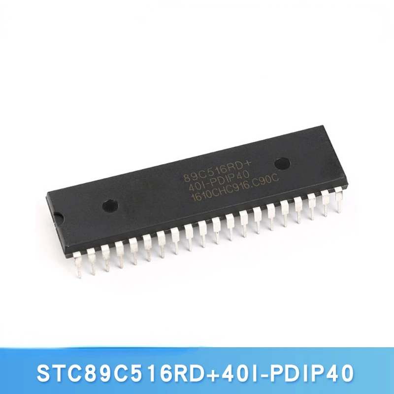 

Original genuine STC89C516RD+40I DIP-40 in-line 12T/6T 8051 MCU chip integrated IC (5pcs)