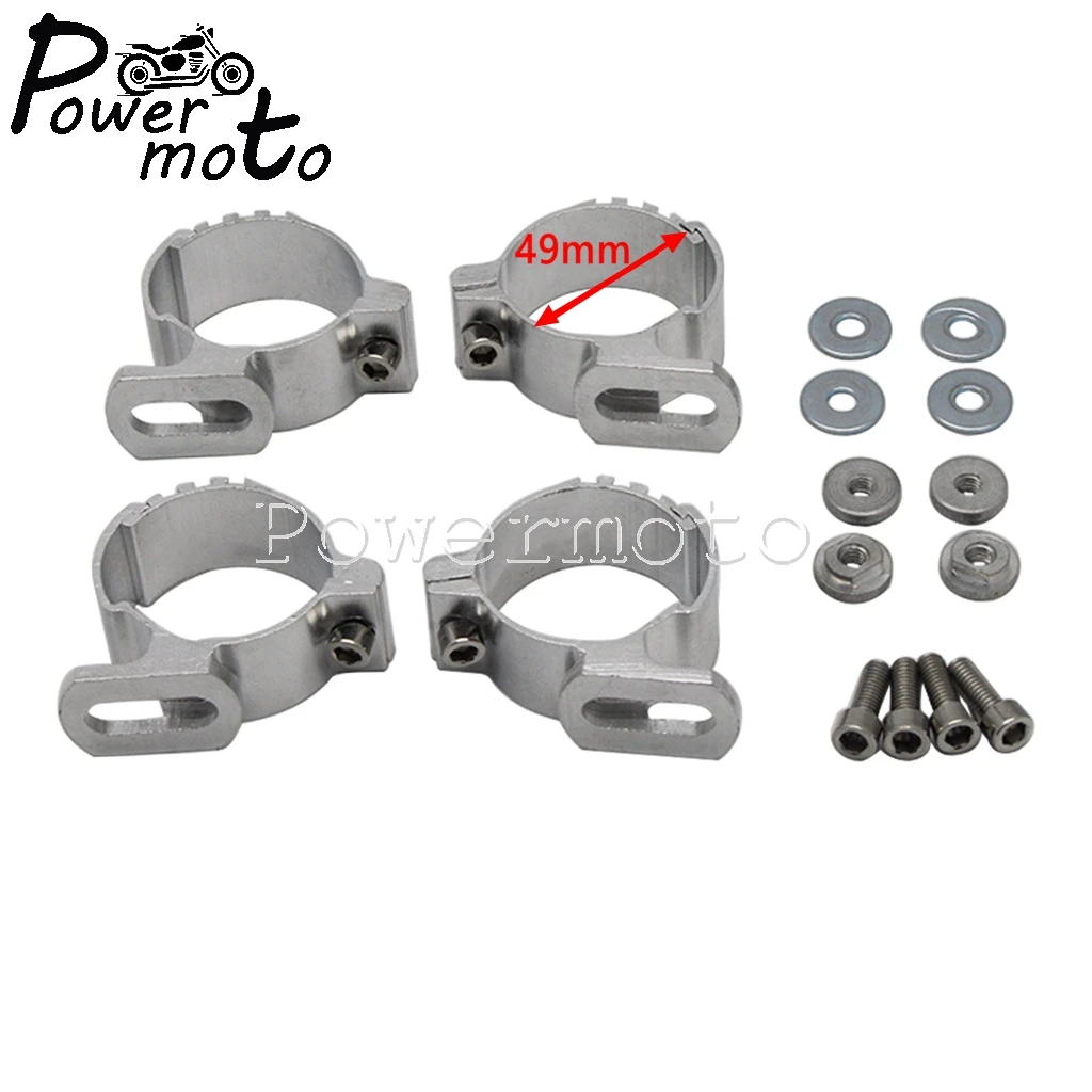 

Кронштейн для крепления обтекателя фар в клубном стиле, регулируемый зажим 35 мм-55 мм для Harley Dyna Sportster, вилочный зажим, четверть, половина рукавицы