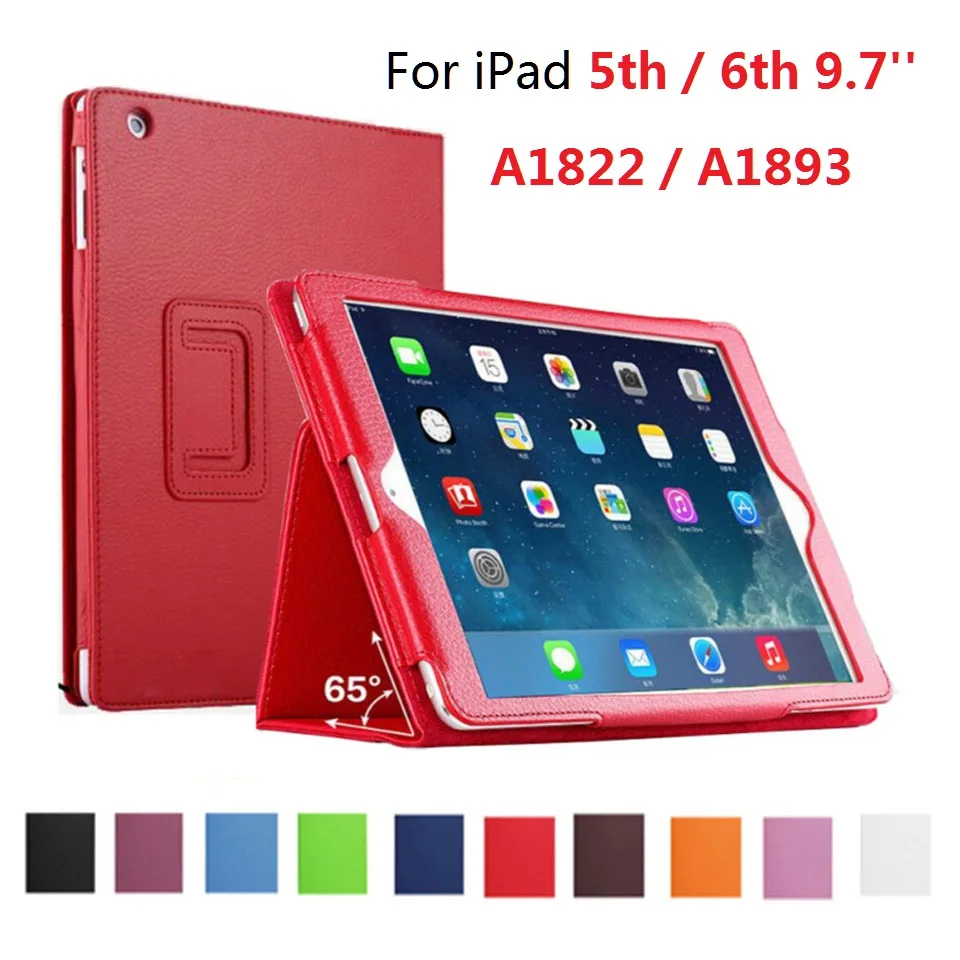 

Чехол-подставка для iPad 5 6th iPad 2018 2017 9.7 дюймов Чехол Magetic A1822 A1893 A1954 Smart Auto-SleepPU Чехол для iPad 9,7 2018