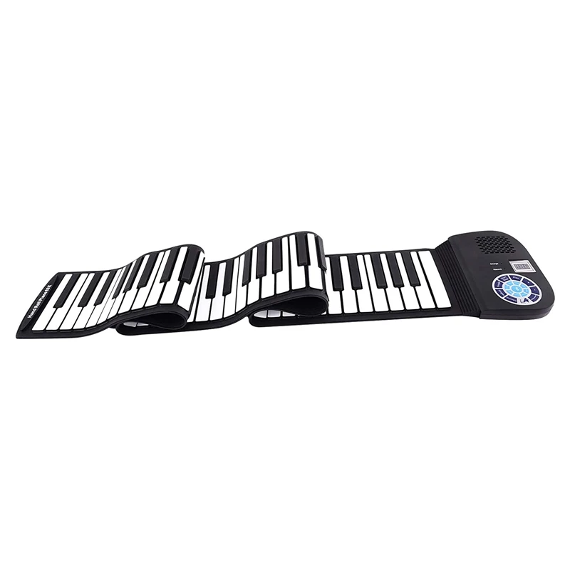 

88 Keys Roll Up Piano Portable Keyboard Piano with Speaker and Connecting Pedal for Children Beginners Family Fun Travel