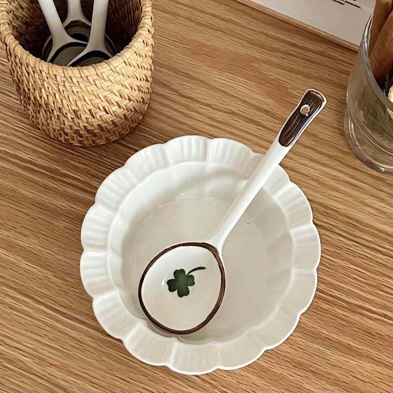 

Керамическая ложка для супа, ручной работы