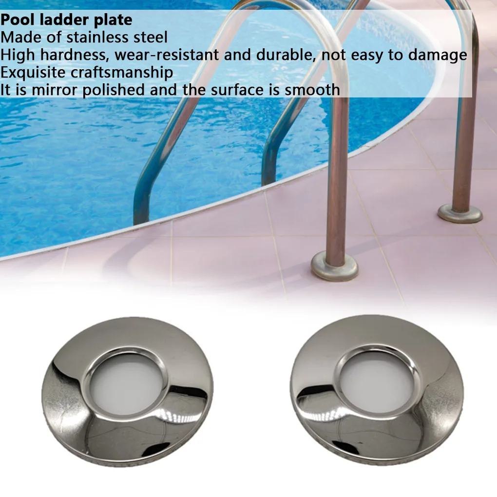 

2Pcs Pool Ladder Cover Plate Replacement Detachable Decorative Plates