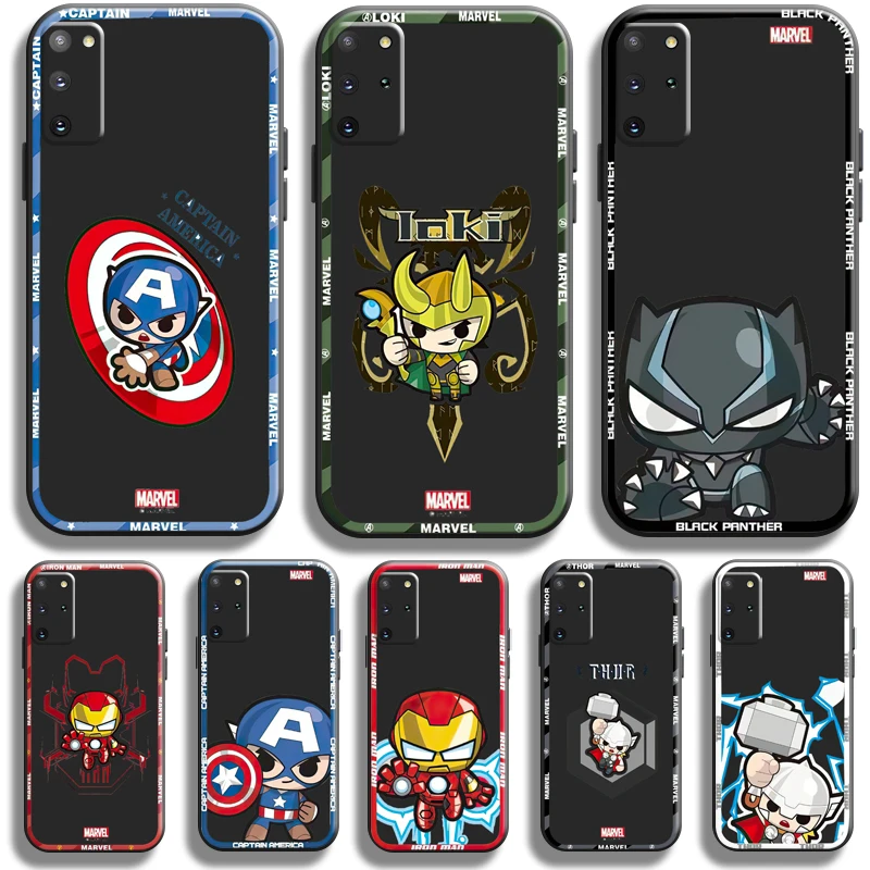 

Avengers Iron Man Phone Case For Samsung Galaxy S22 S21 S20 Plus Ultra 5G Case For Samsung S21 S20 FE Liquid Silicon Back TPU