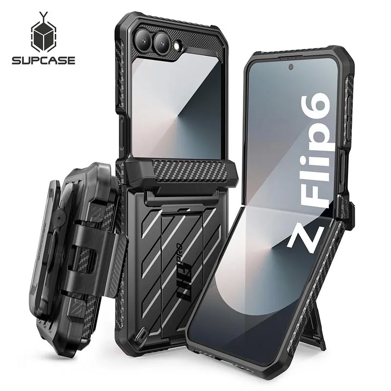 SUPCASE For Samsung Galaxy Z Flip 6/5 Case UB Pro защита шарниров двухслойный прочный защитный чехол с