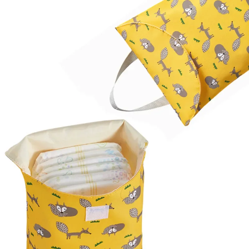 

Multifunctional Baby Diaper Caddy Organizer Reusable Waterproof Fashion Prints Wet/Dry Bag Mummy Storage Bag Travel Nappy Bag
