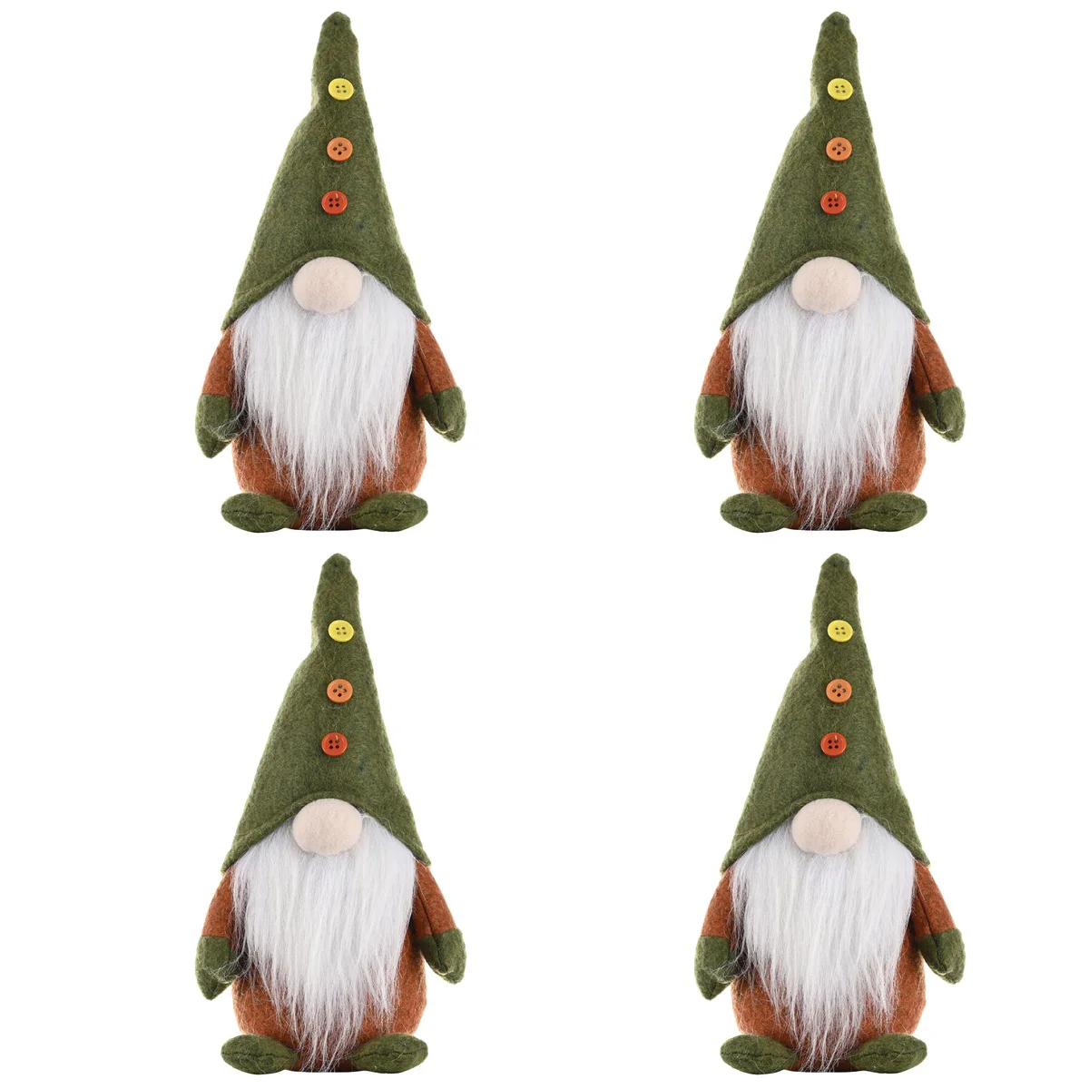 

4pcs Tabletop Centerpiece Gnome Christmas Party Favor Gnome Adornment Decor for Xmas