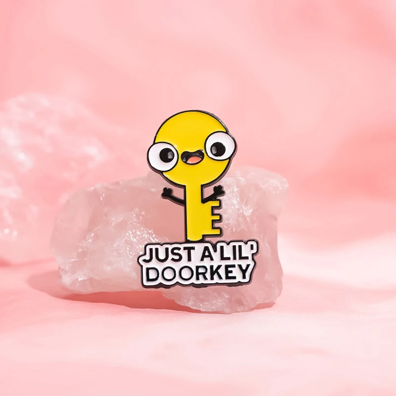 Эмалированная брошь в виде дверного ключа Just A Lil персонализированные Броши с