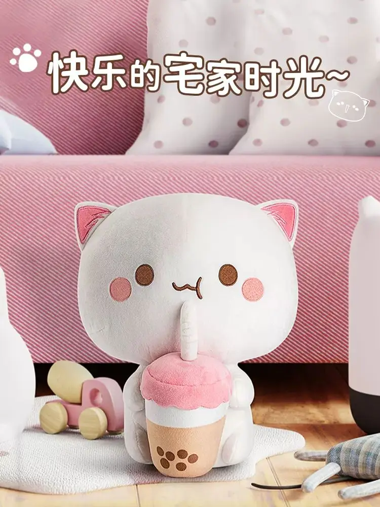 Лидер продаж 30 см персиковая кошка плюшевая кукла игрушка искусственная подушка