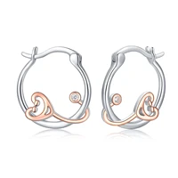 harong medical stethoscope earrings silver plated hoop earrings for female doctor nurse medical student graduation jewelry gift