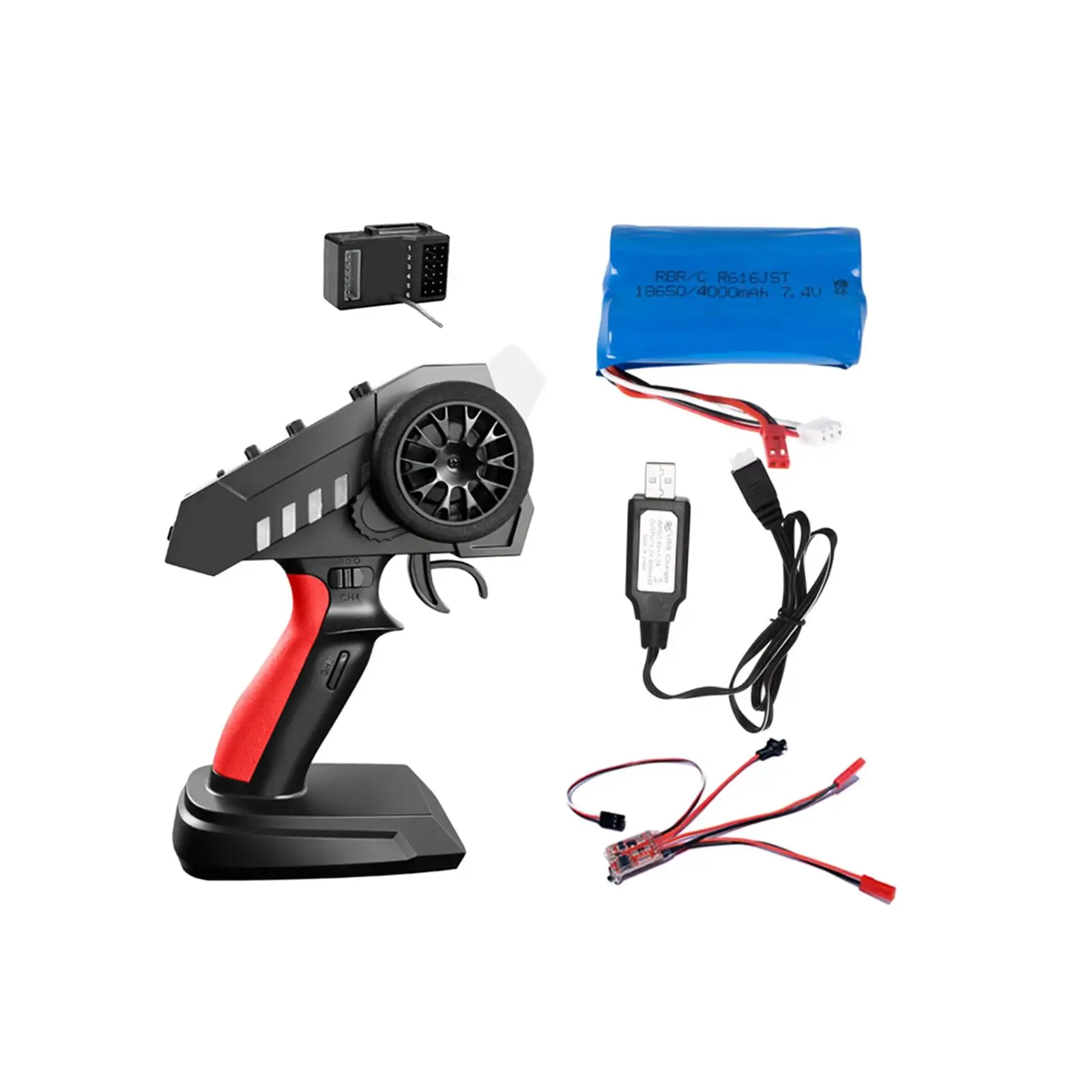 Remote Control Transmitter with Receiver 200M 2.4GHz 6 Channel Remote Controller for RC Vehicle Quadcopter Helicopter DIY