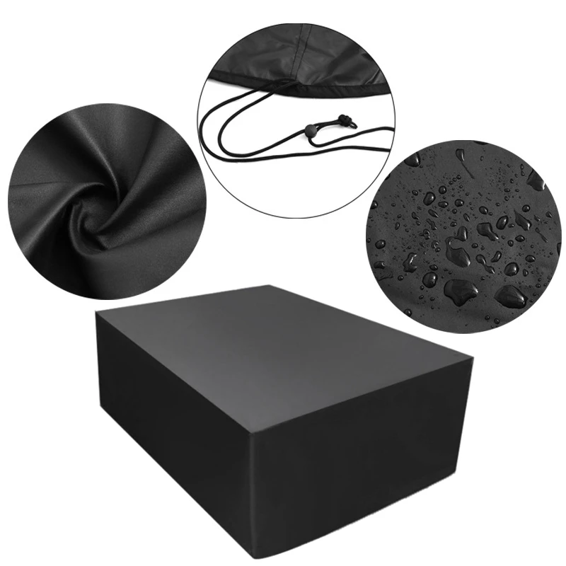 

7/8/9 FT Dustproof Waterproof Outdoor Full Pool Solid With Drawstring Billiard Table Dust Cover Table Protector 210D Oxford