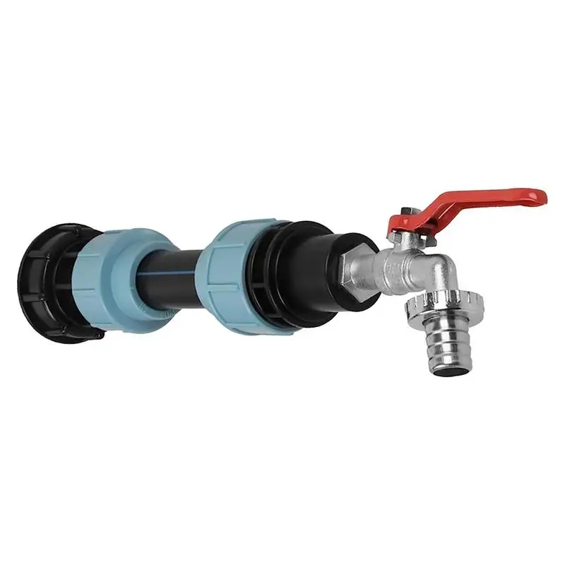 

IBC Tote переходник для резервуара, IBC переходник для крана, металлический соединитель для шланга крана, быстрое подключение, герметичный сменный клапан для