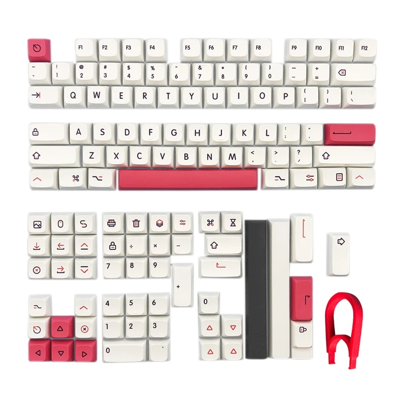 

Набор колпачков для механической игровой клавиатуры XDA Profile PBT, 126 клавиш, совместим с Cherry Gateron