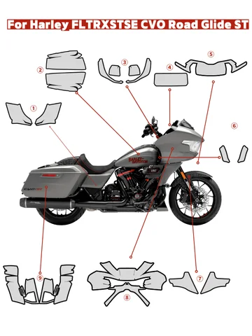 Для Harley FLTRXSTSE CVO Road Glide ST PPF Защитная пленка из ТПУ, защита от краски для всего тела, устойчивый к царапинам комплект fltrxstse cvo