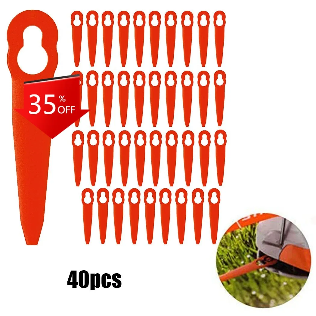 

40pcs Plastic Blades For STIHL FSA 45 Cordless Strimmer Grass Trimmer Power Equipment Garden Power Tool Parts & Accessories