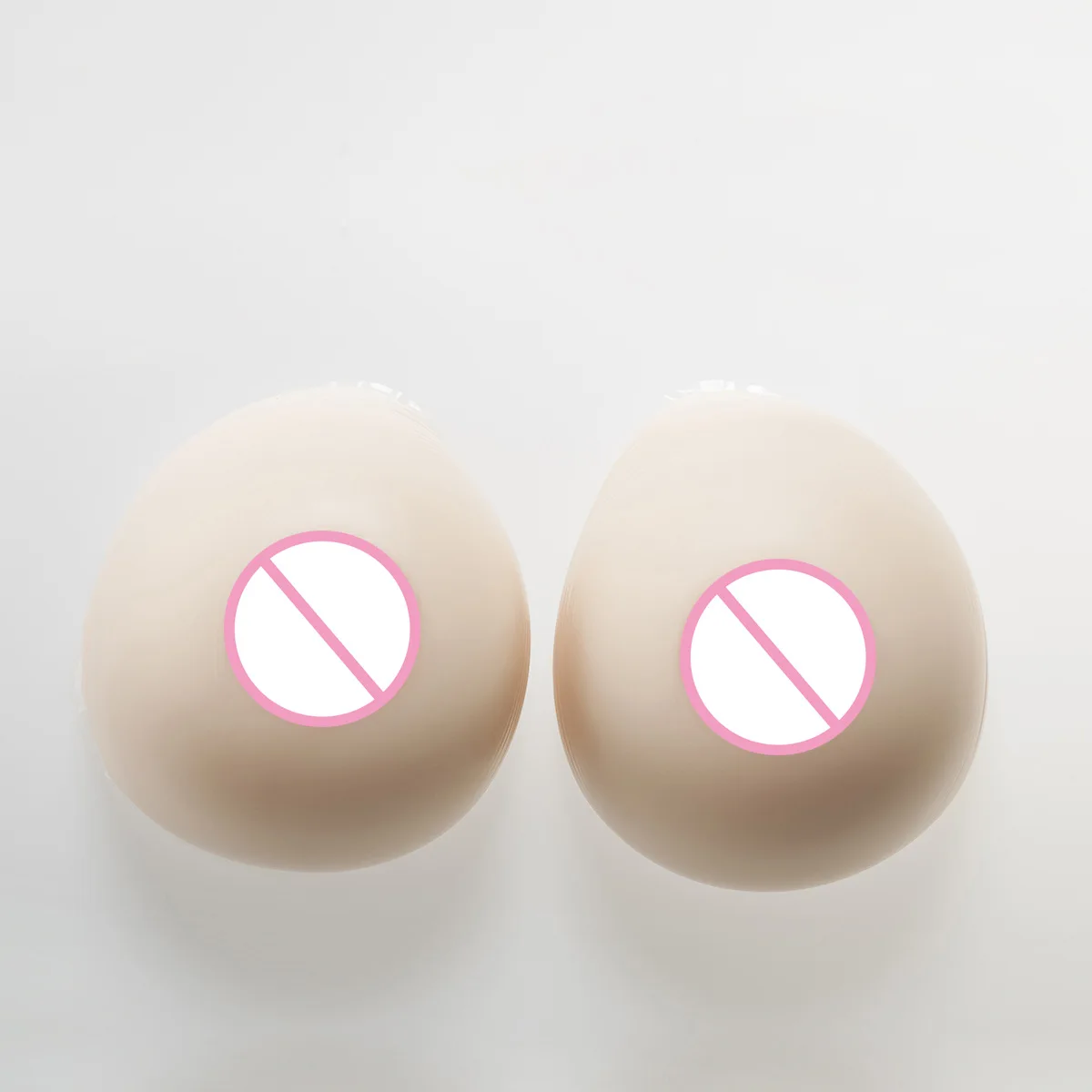 1000g/pair of Silicone Fake Breasts Drop-shaped Gathered Cross-dress Silicone Breasts Gender Transgender Fake Breasts