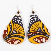 handmade multicolor earrings boho drop dangler african tribal ankara party jewelry african earrings accessoires wholesale wyb555