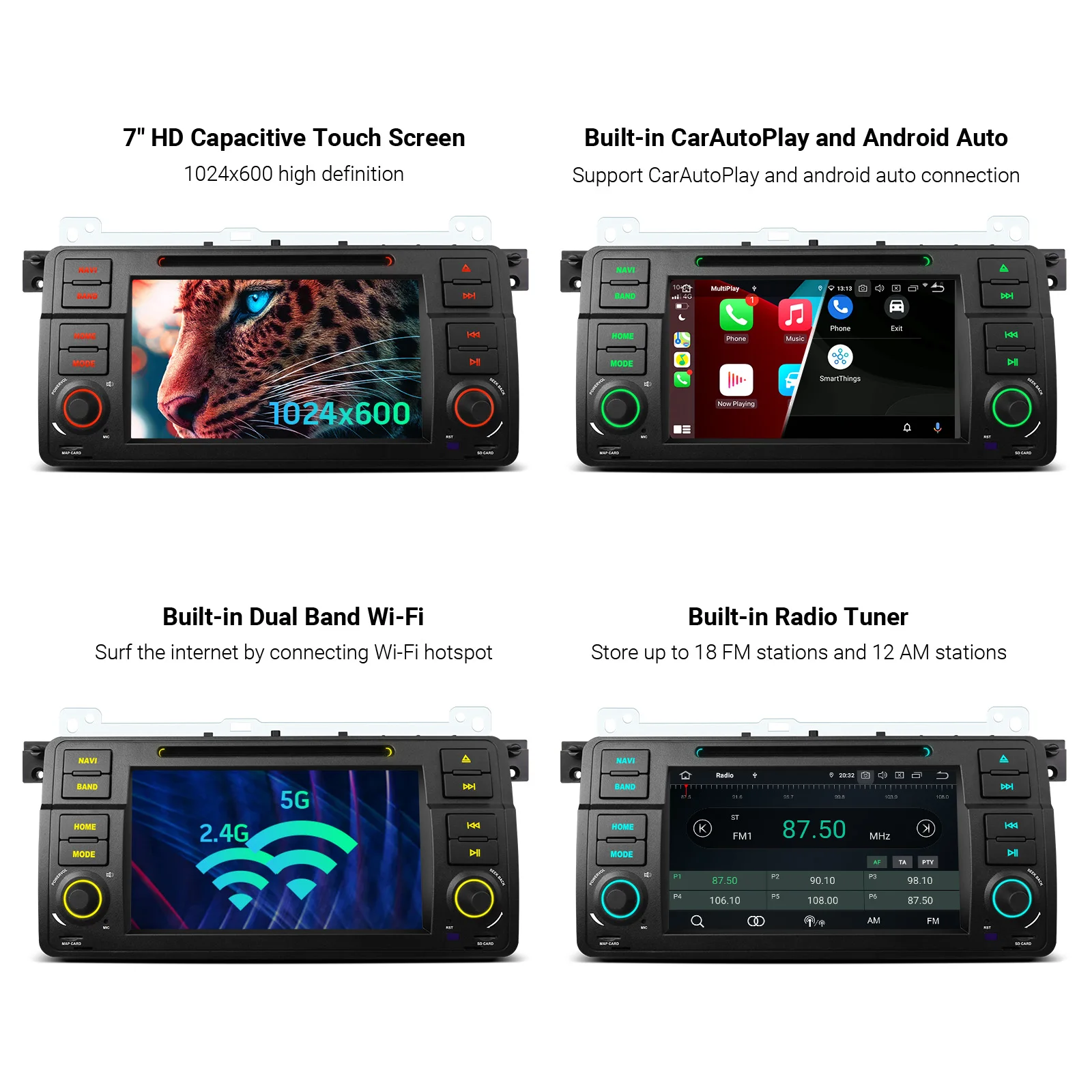 Автомобильный радиоприемник XTRONS мультимедийный плеер на Android 12 с 7 &quotэкраном