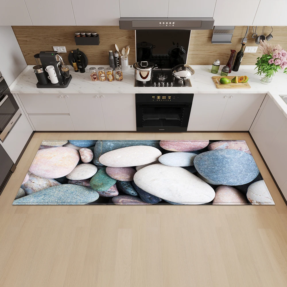 

Modern Kitchen Doormat Decoration Bedroom Carpet Bathroom Anti-Slip Floor Home Balcony Hallway Long Rug Bedside Living Room Mat