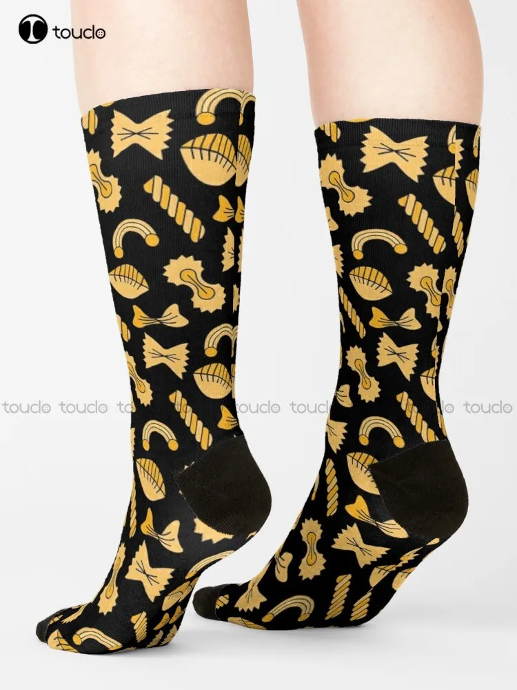 

Pasta Pattern. Socks Usa Socks Street Skateboard Socks Unisex Adult Teen Youth Socks Hd High Quality Custom Gift Harajuku Art