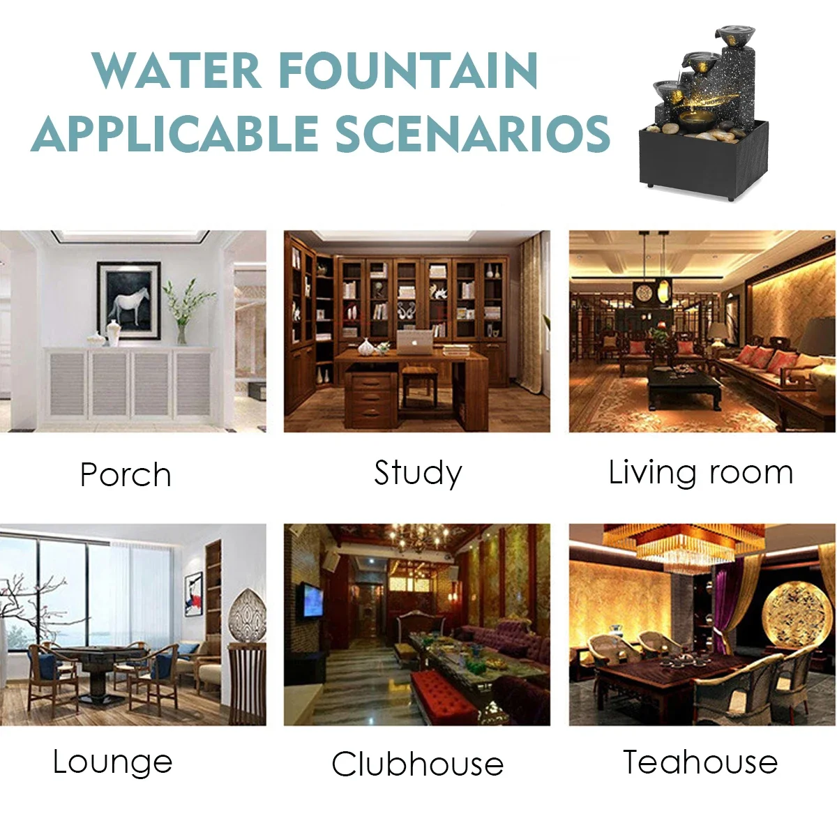 Декоративный фонтан для дома 6 7 дюйма