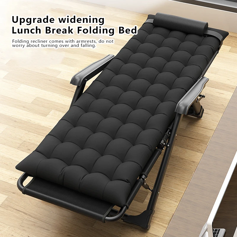 

Foldable Bed Office Lunch Lounge Outdoor Road Trip Simple Oxford Cloth Foldable Bed Beach Lounge Family Sofa 옥외 접을 수 있는 침대