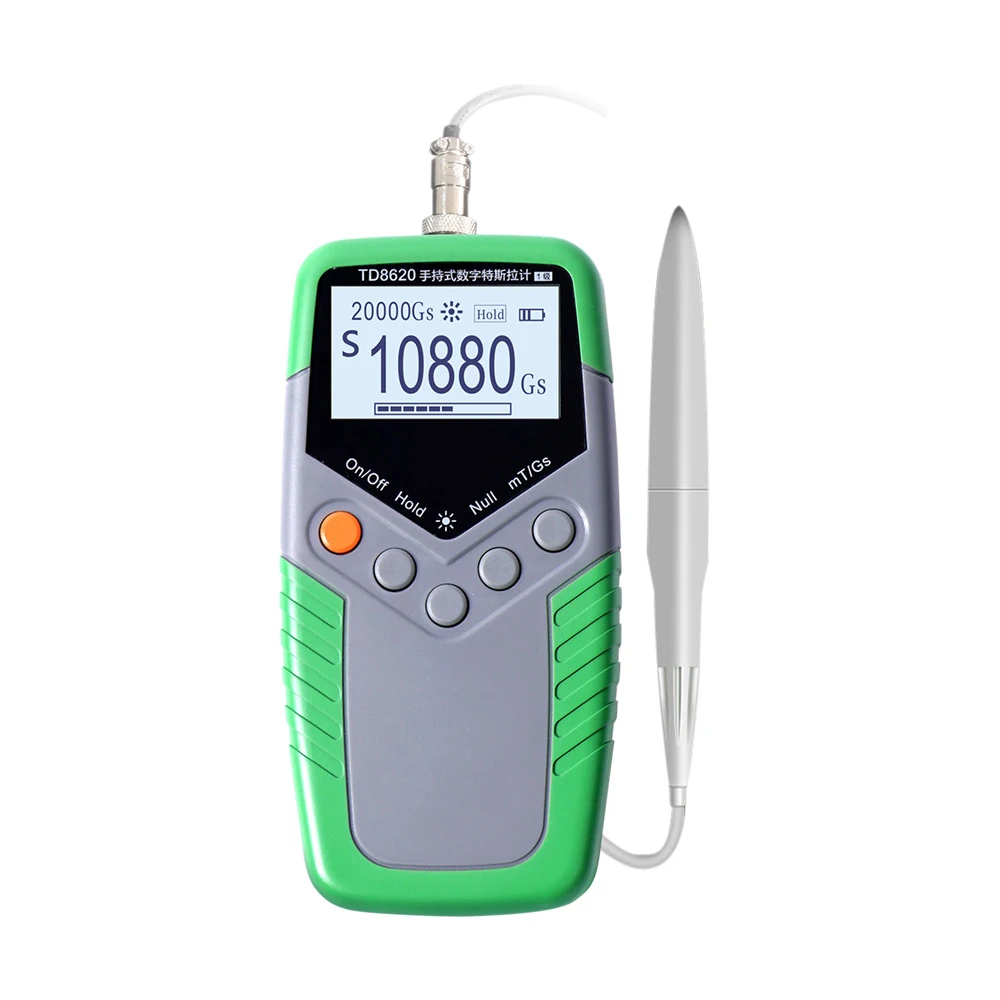 

Permanent Magnet Gauss Meter Class 5 Accuracy Handheld Digital Tesla Magnetic Flux Surface Field Test
