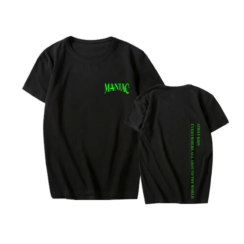 

Stray kids MANIAC t shirts Cotton t-shirt Premium Quality Kpop Fans tees
