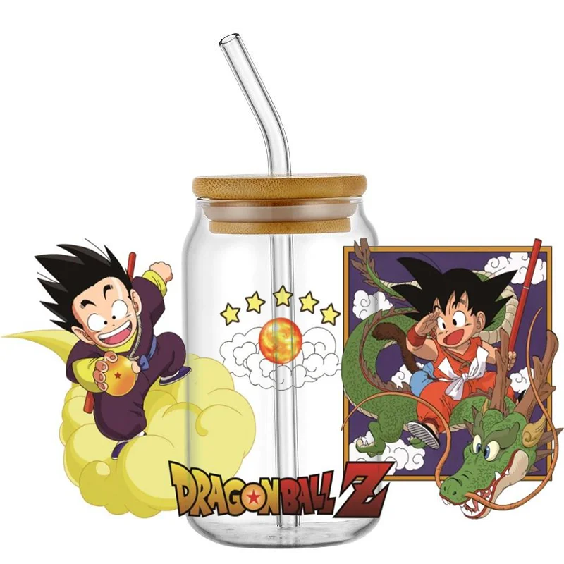 Наклейка на заказ 16 унций с рисунком стрекозы УФ Dtf наклейка пластизол для