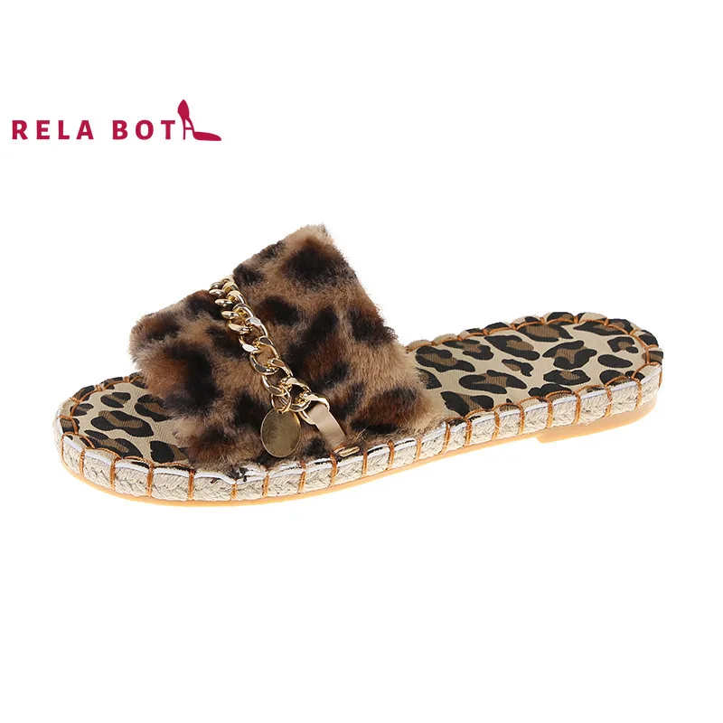 

Metal Chain Leopard Print Fur Mop Female The Zebra Print Autumn Winter 2021 New Large Size A Word Wearing Fur Female Suede Edge