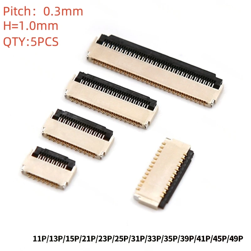 

5 шт. FPC 0,3 мм гибкий кабельный разъем