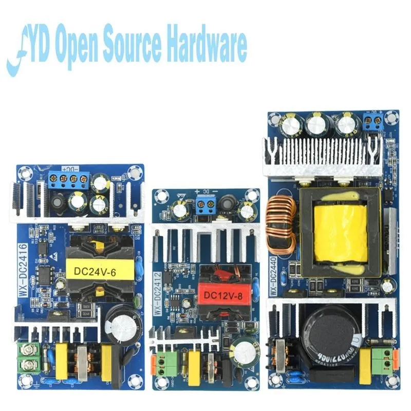 1 шт., модуль источника питания с изолированным переключателем 12 В, 8 А, 24 В, 6 А, 24 В, 100 А, понижающий модуль преобразователя, 150 Вт, 300 Вт