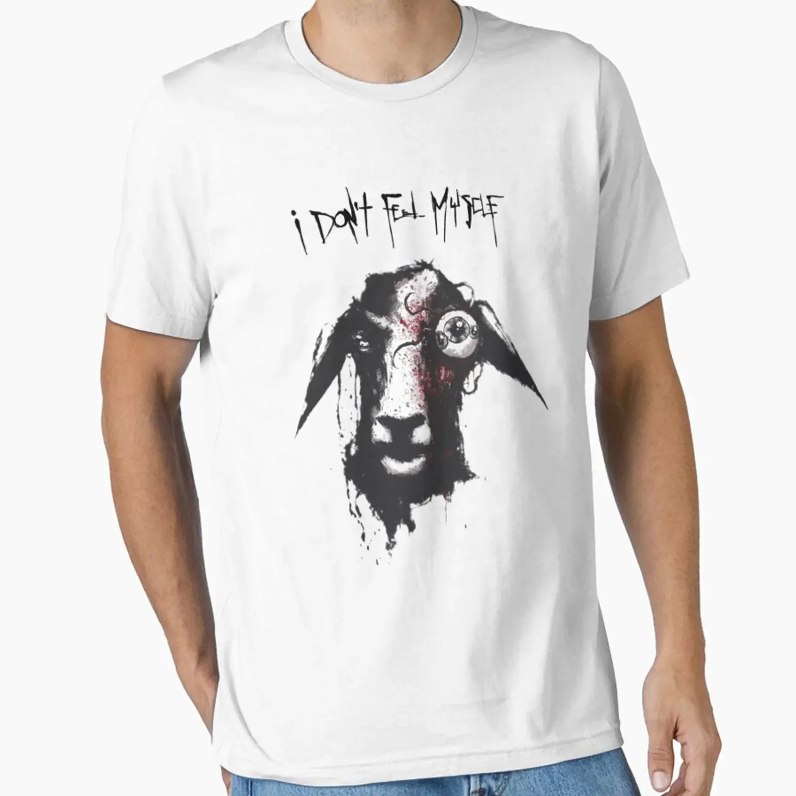 Фото Футболка I dont feel myself t ocellus sheep Alien Earth, разработанная и продаваемая MarlinConroy, винтажная, с легким графическим принтом, стильная. №1