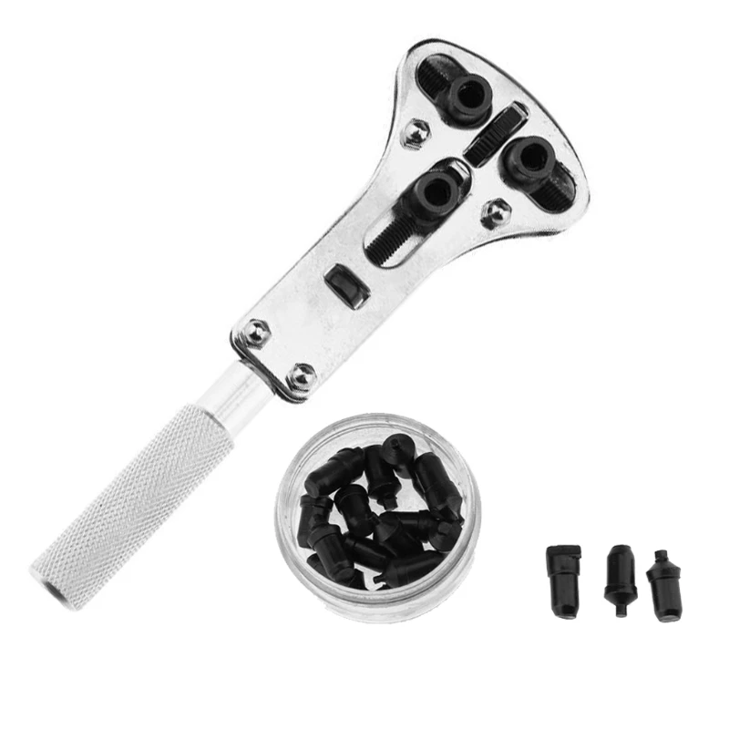

Watch Repair Tool Kit Set of Back Opener Wrench Watch Back Case Battery Cover Opener Change Battery Yourself Alloy Steel