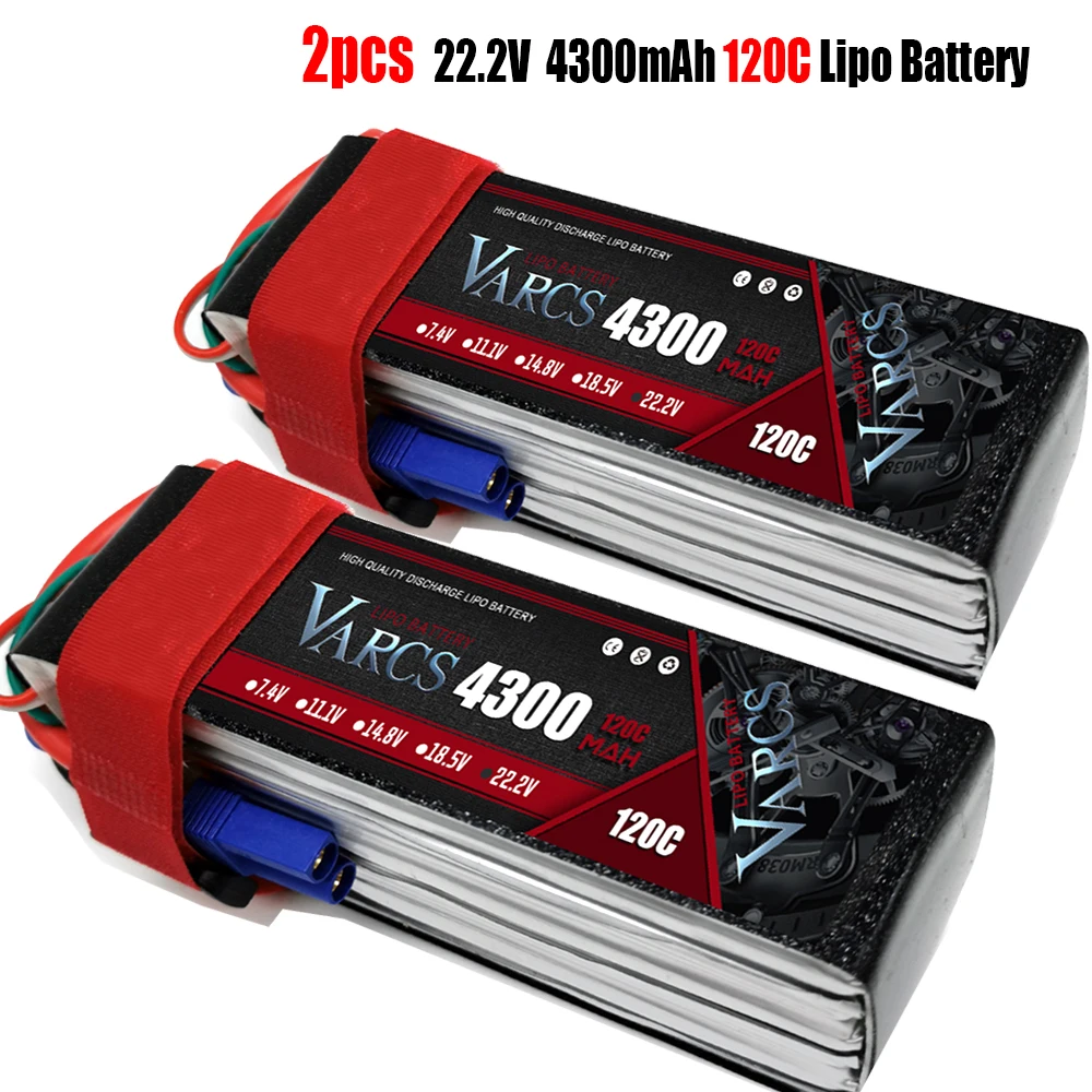 VARCS 7.4V 11.1V 15.2V 14.8V 22.2V 2S 3S 4S 6S 4200mAh 5200Mah 6300Mah 6500mAh 6200mAh 6750mAh 8000mAh 7000mAh Lipo Batteries