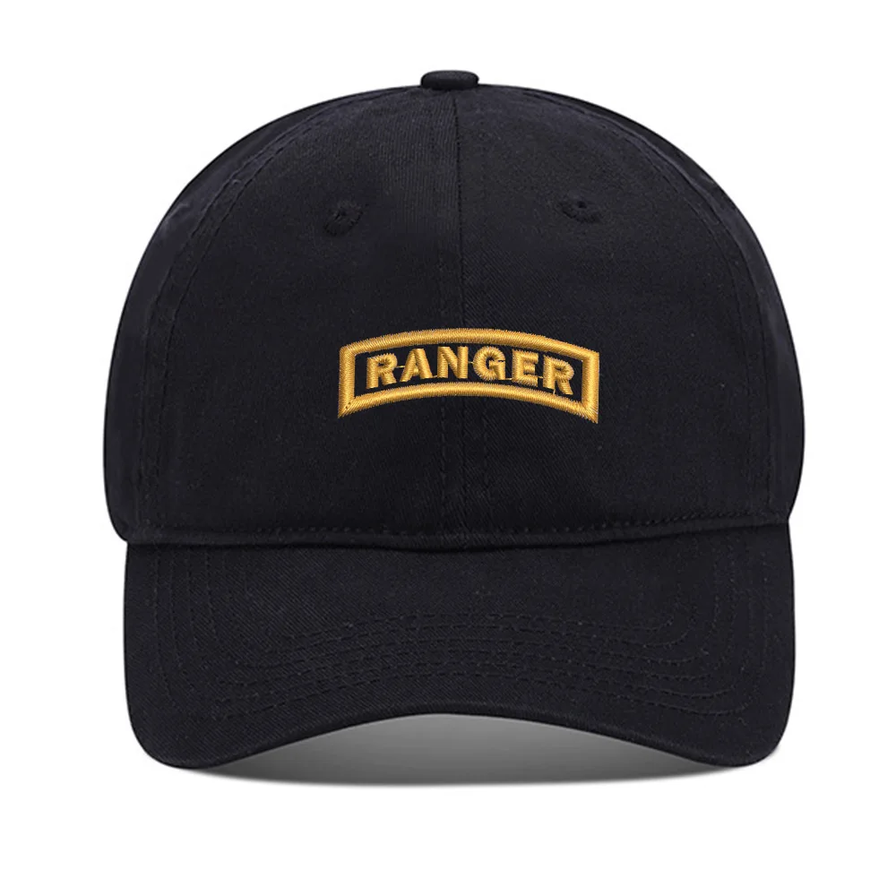 

Lyprerazy Baseball Hat Army Ranger Unisex Embroidery Baseball Cap Washed Cotton Embroidered Adjustable Cap