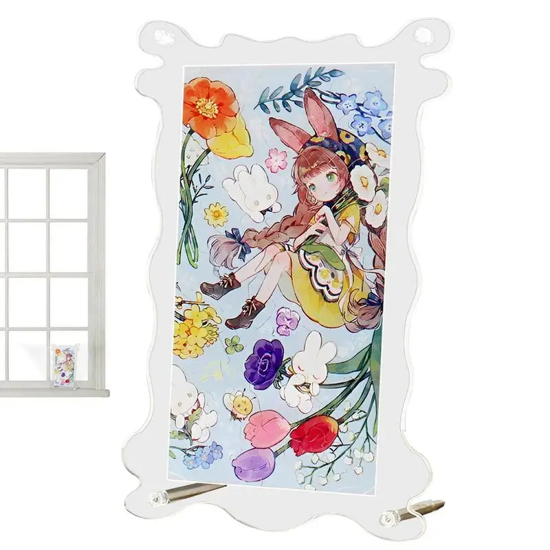 

Акриловый пазл с милыми животными, креативный пазл, милая акриловая бутылка с цветами, волшебный пазл/бутылка/аквариум, подарочный набор для домашнего декора