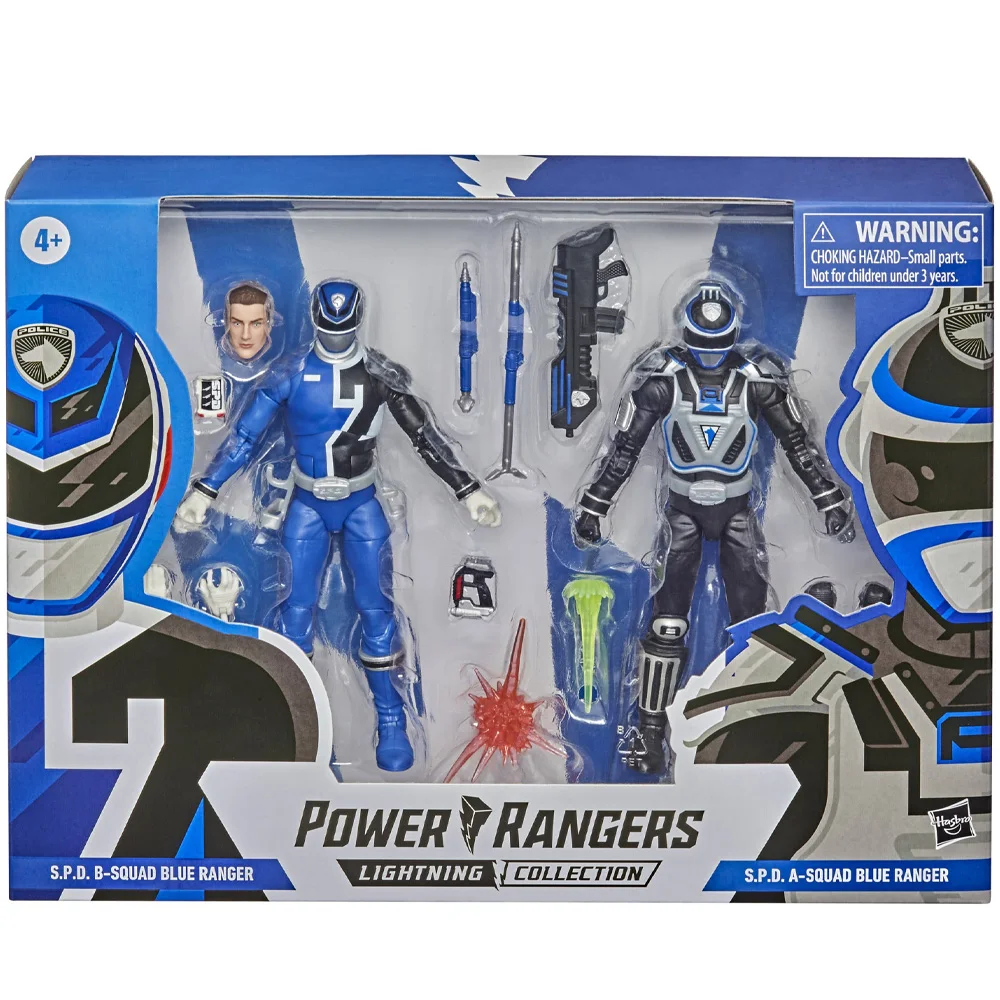 Power Rangers Lightning Collection S.p.d. B-squad Blue Ranger Versus a-squad Blue Ranger 2-Pack 6-Inch Collection Model Toy Gift