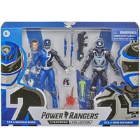 power rangers lightning collection s p d b squad blue ranger versus a squad blue ranger 2 pack 6 inch collection model toy gift