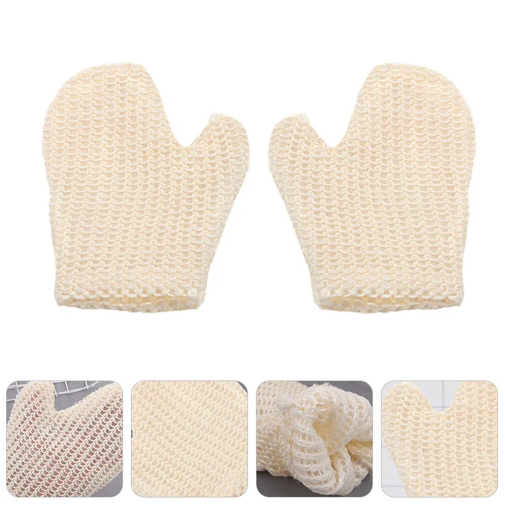 

2Pcs Shower Bath Bath Mittens Exfoliating Scrubbers Bathing Tools