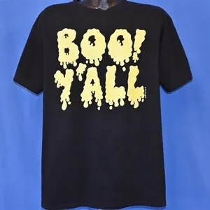 Футболка 90-х годов Boo Yɺll Glow in the Dark Slime на Хэллоуин очень большая