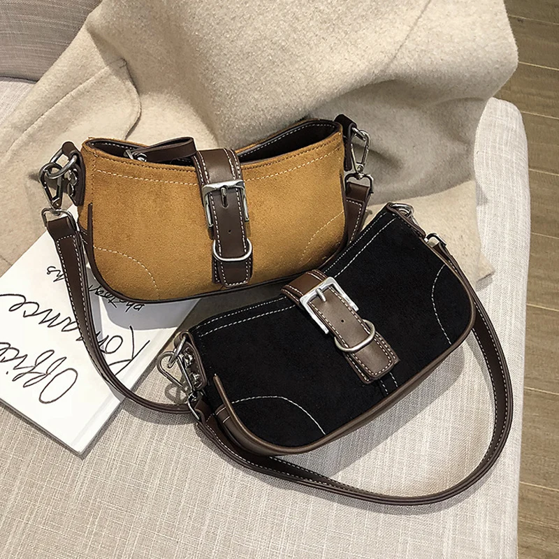 

Simple Canvas Crossbody Bag for Women Designer Top Handle Bag 2022 Summer Trend Retro Armpit Evening Bags Luxury Brand Handbags