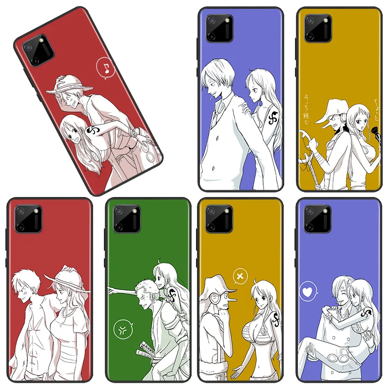 

Cartoon Art One Piece For OPPO Find X2 X3 X5 Lite Neo Pro 5G OPPO Reno2 Reno4 Reno5 Reno6 Reno7 Z Lite Pro SE Black Phone Case