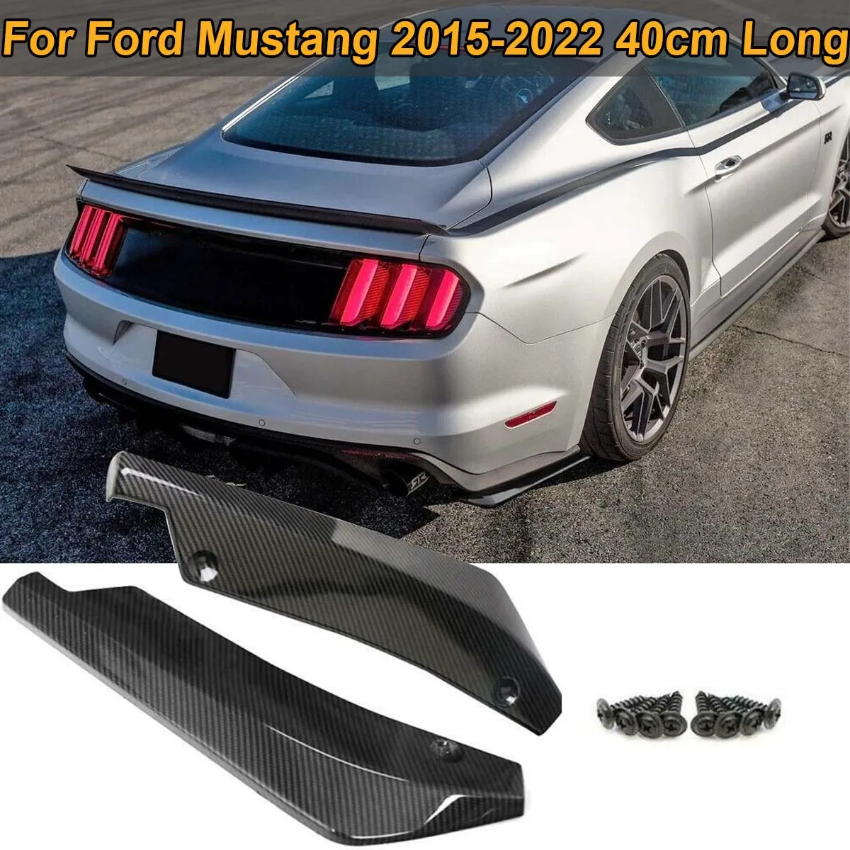 

2 шт., универсальные накладки на задний бампер Ford Mustang 2015-2022