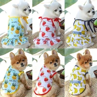 cute dog dress clothes summer t shirt vest breathable mesh skirt pet dog clothes for small dogs cat chihuahua yorkshire costumes