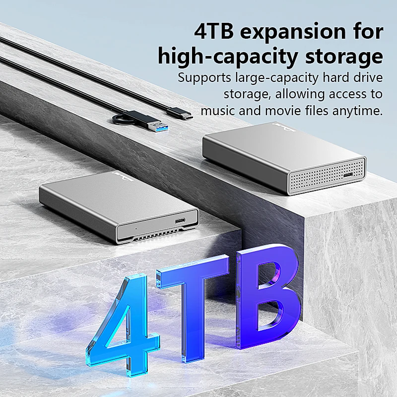 Blueendless Новый алюминиевый корпус HDD Корпус 2 5 Внешний дюймовый жесткого диска SATA Usb