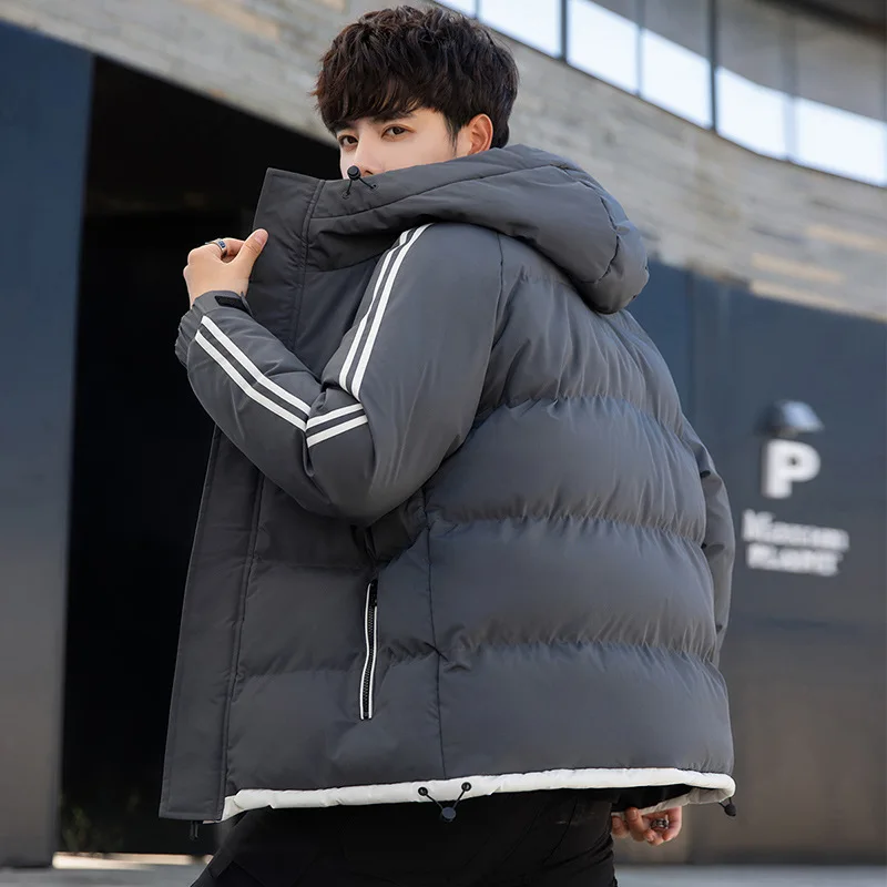 Men's Jacket Autumn and Winter New Men's Cotton-padded Jacket Korean Style Padded Jacket Thick Down Padded Jacket